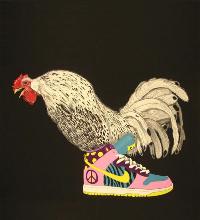 Chicken in Nike Hightop