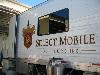 The mobile bottling line sets up