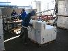 Stacking up the cases on a pallet