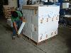 Wrapping up the first 44 cases on a pallet