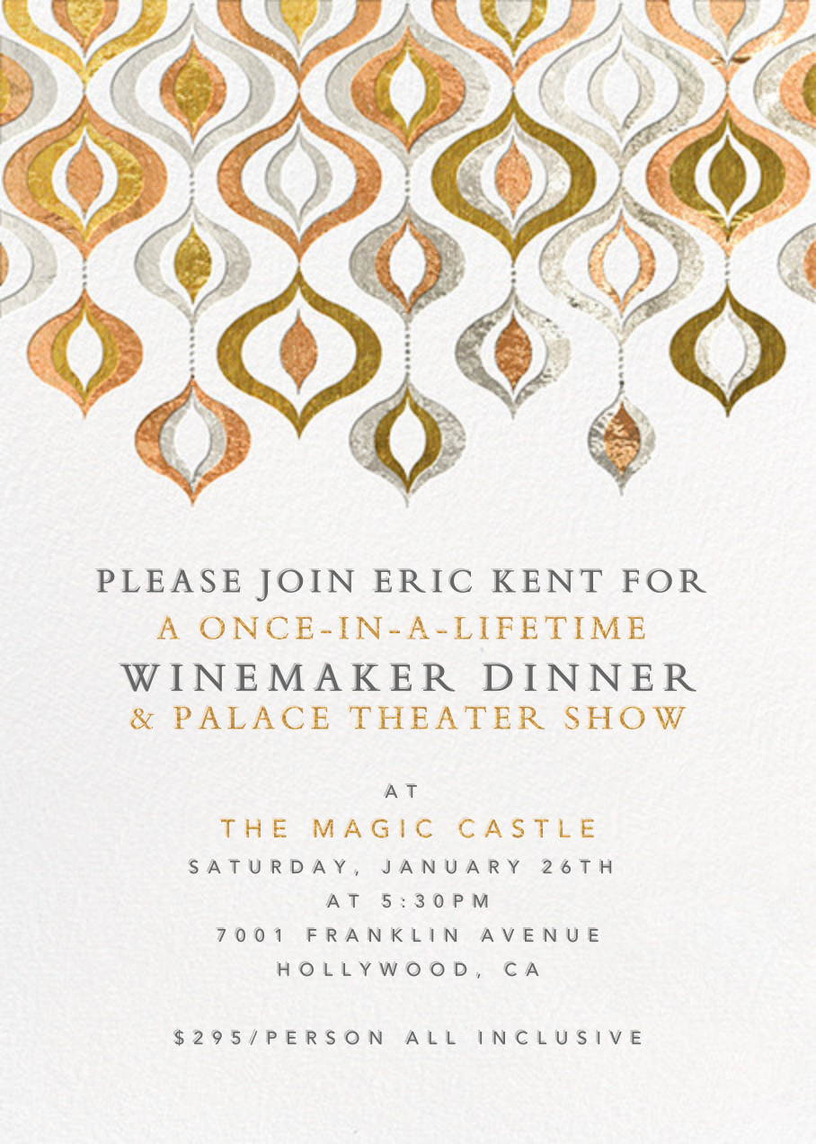Magic Castle Dinner Reservation